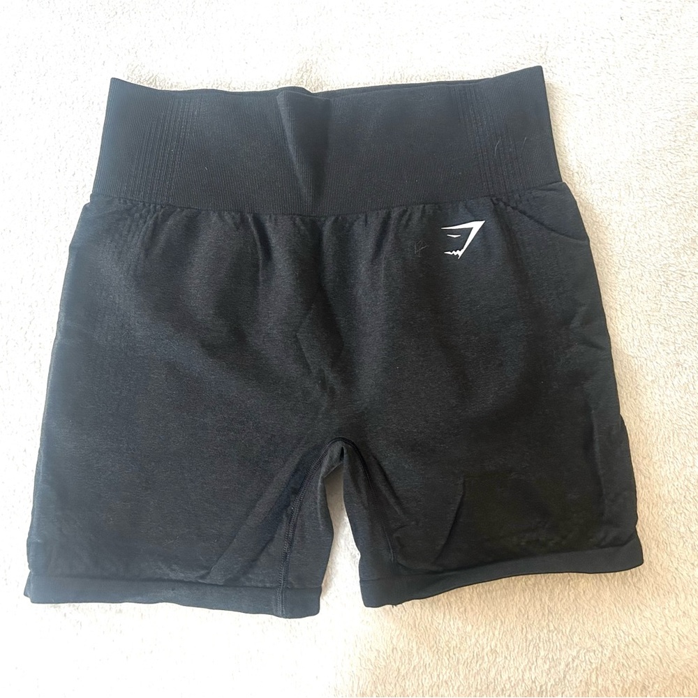 Black Gymshark Vital Seamless Shorts